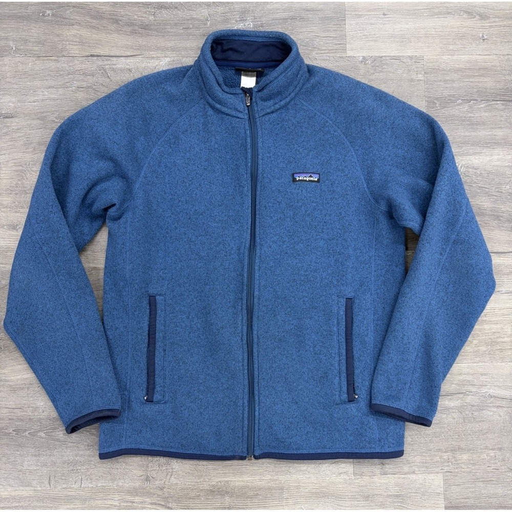 Patagonia Better Sweater Full Zip Fleece Jacket Mens Medium Heather Blue Outdoor